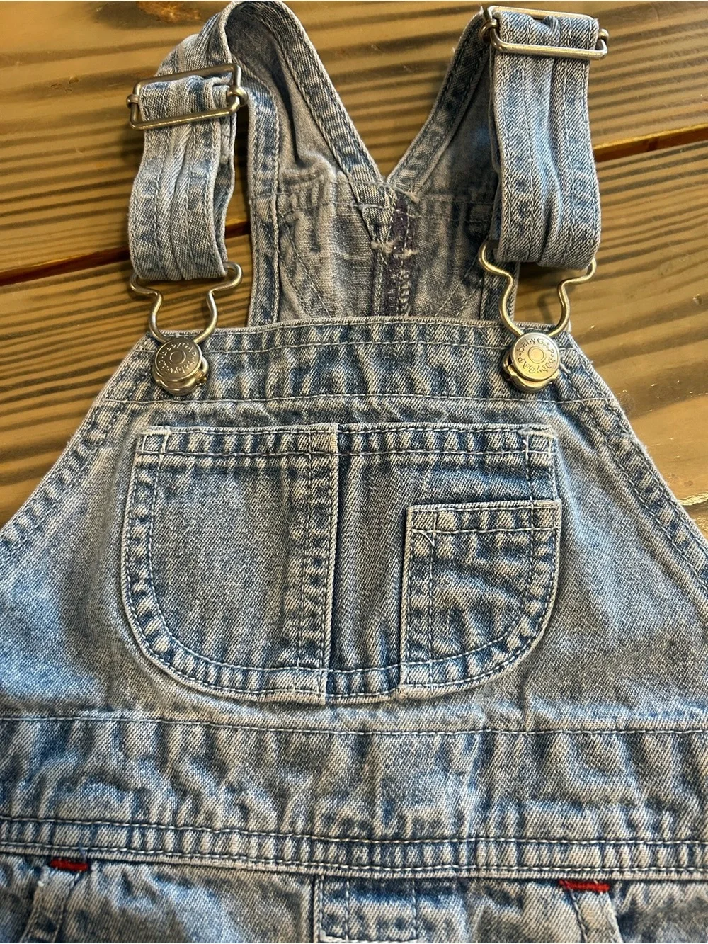 GAP Light Blue Denim Kids Overalls with Adjustable Straps